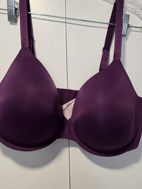 Victoria’s Secret Merlot purple t-shirt lightly lined full coverage bra